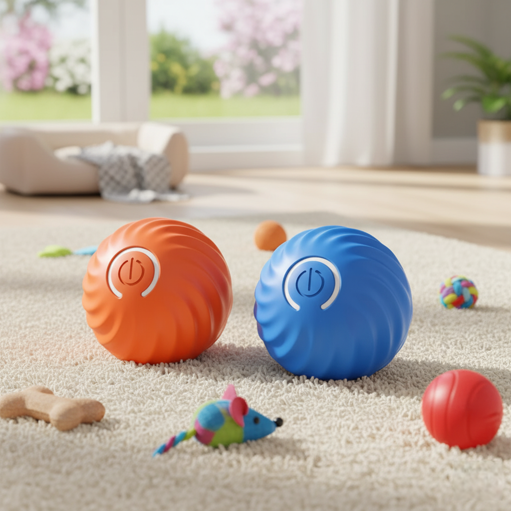 PupPlay Smart Ball 🐾 – Automatic Bouncing Dog Toy