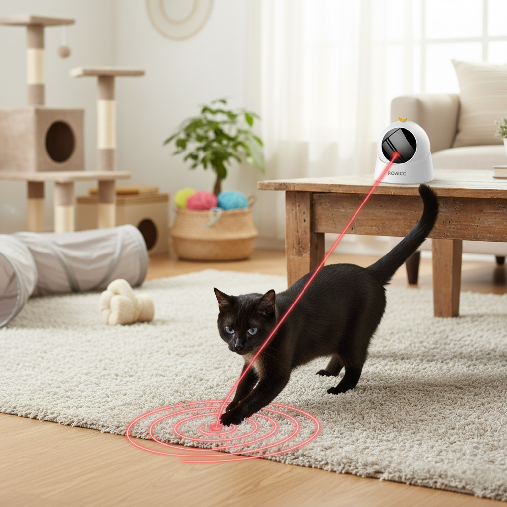 LaserDash Smart Toy 🔴 – Automatic, Adjustable & Engaging Kitty Fun