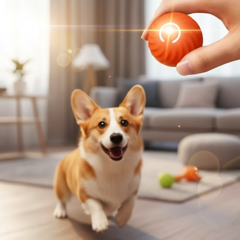 PupPlay Smart Ball 🐾 – Automatic Bouncing Dog Toy