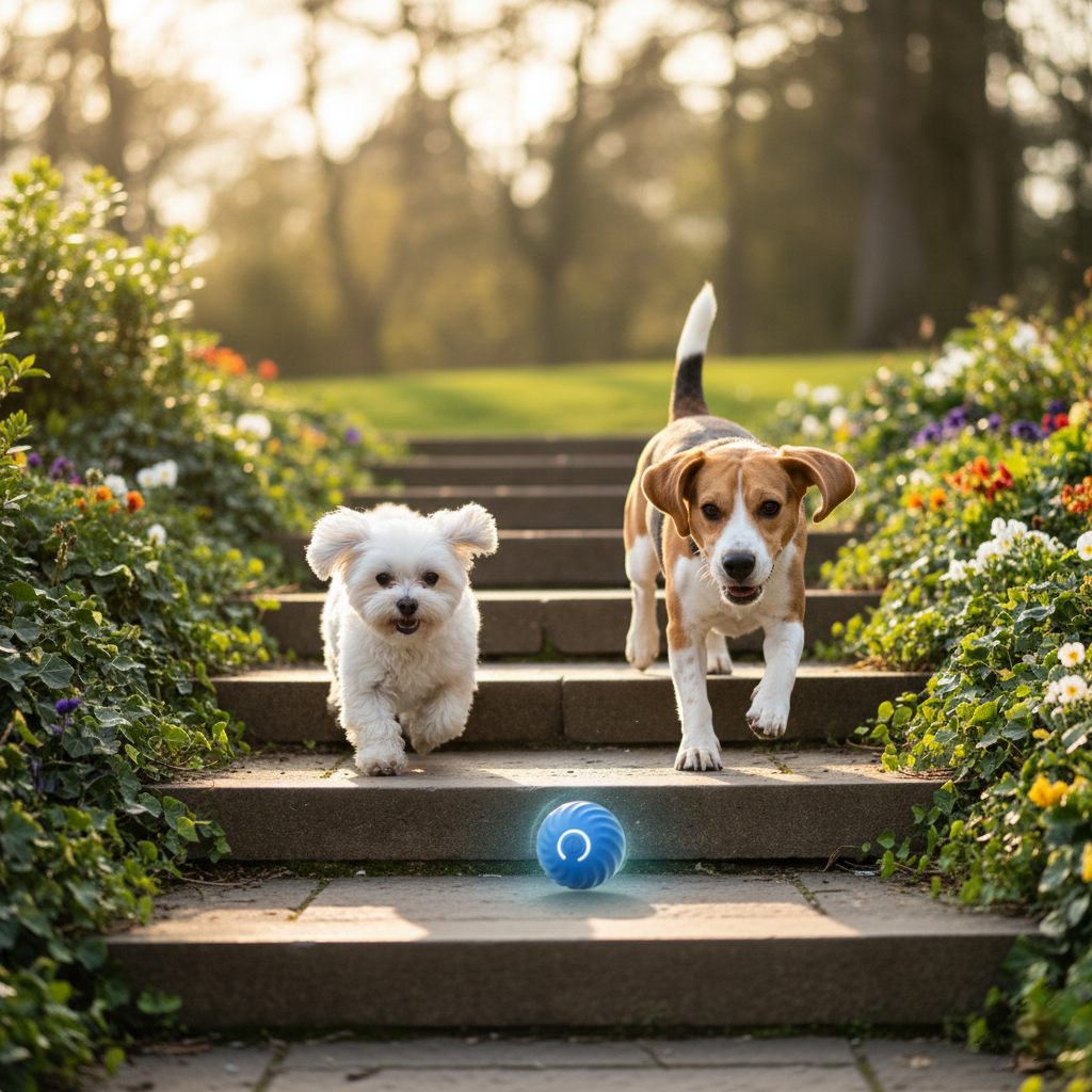 PupPlay Smart Ball 🐾 – Automatic Bouncing Dog Toy