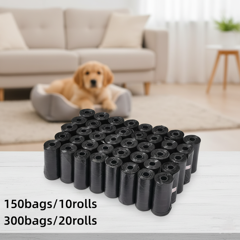 PawClean Poop Bags 🐾 – 15 Bags/Roll