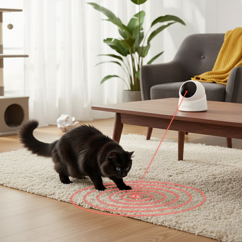 LaserDash Smart Toy 🔴 – Automatic, Adjustable & Engaging Kitty Fun