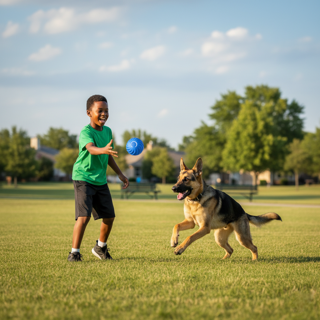 PupPlay Smart Ball 🐾 – Automatic Bouncing Dog Toy