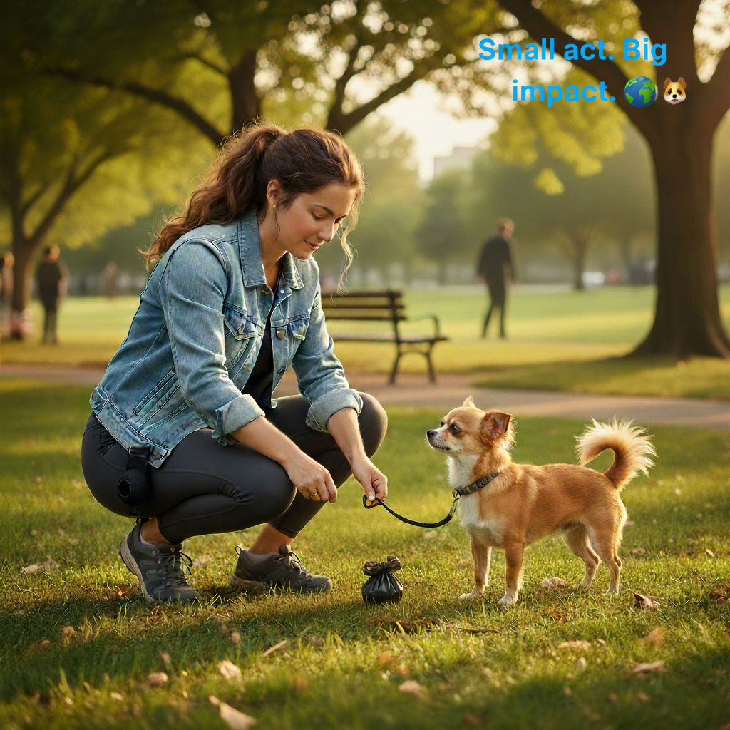 PawClean Poop Bags 🐾 – 15 Bags/Roll