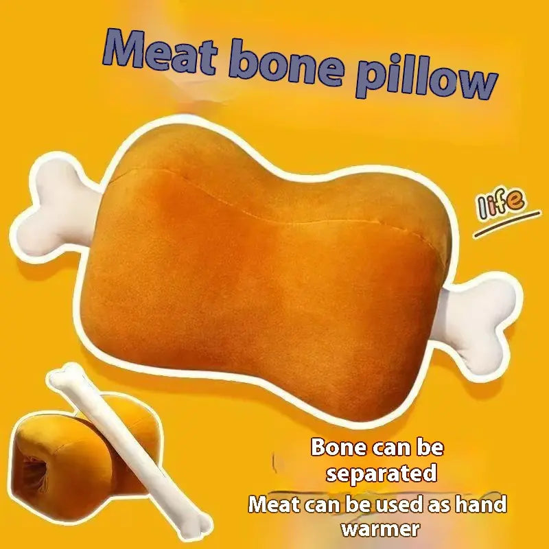MeatStick Cuddler 🦴 – Squishy Bone Plush for Lounging & Decor