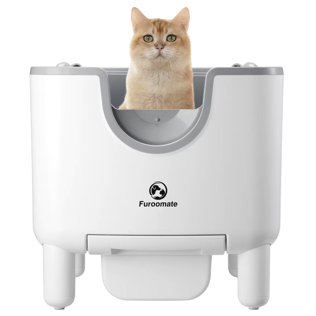Furoomate LitterBot F6 ✨ – Open-Top Auto-Sifting Odor Control