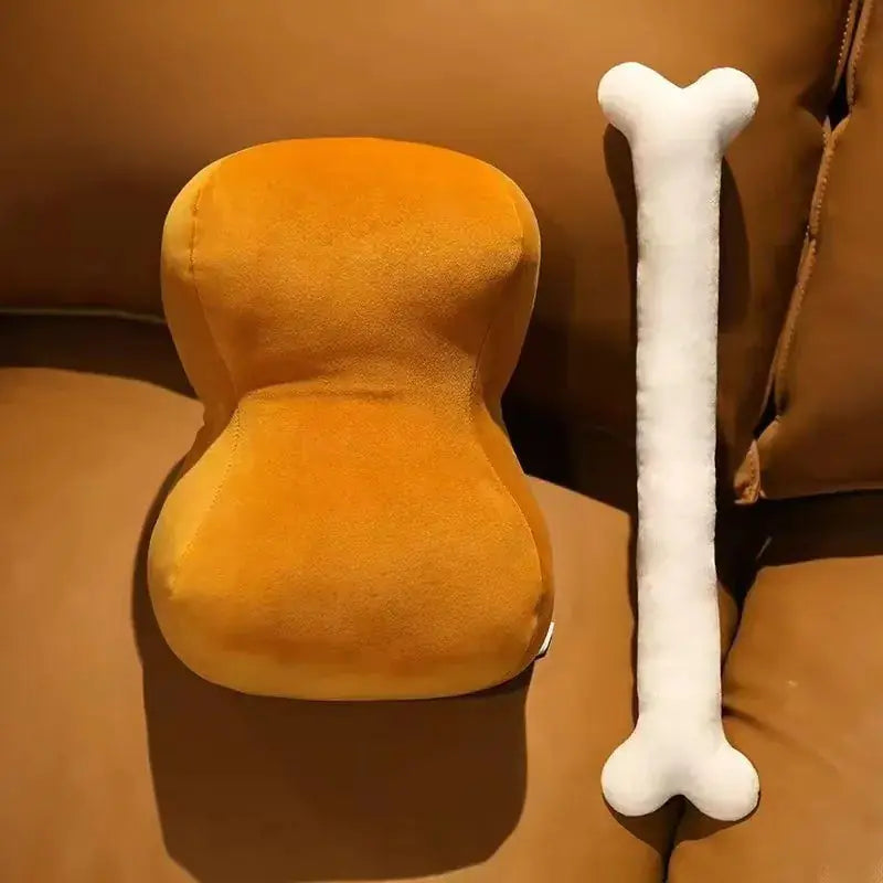 MeatStick Cuddler 🦴 – Squishy Bone Plush for Lounging & Decor