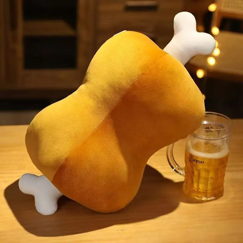 MeatStick Cuddler 🦴 – Squishy Bone Plush for Lounging & Decor